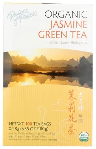 Prince Of Peace Organic Jasmine Green Tea 100 ct | Certified Organic, Antioxidant, Jasmine Infused thumbnail 1