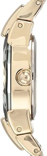 Armitron Women's Black/Gold-Tone Oval Bracelet Watch 17mm | Japanese Quartz Movement thumbnail 2
