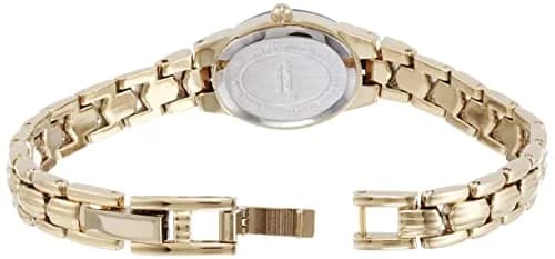 Armitron Women's Black/Gold-Tone Oval Bracelet Watch 17mm | Japanese Quartz Movement thumbnail 3