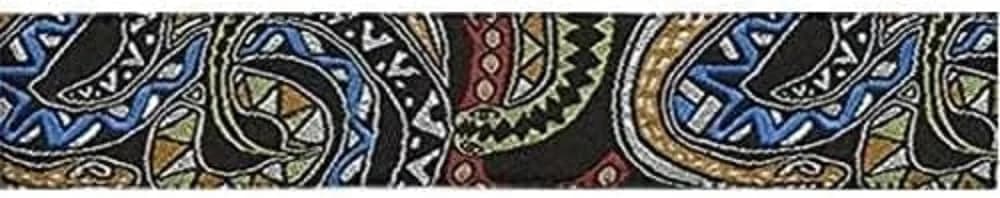D'Addario 50 MM Js Strap, Snakes Mosaic (50mm / 1.97in) | Joe Satriani Signature Artwork — Snakes Mosaic