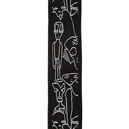 D'Addario 50MM Js Strap, Silver Sketches | Adjustable Guitar Strap with Joe Satriani Artwork thumbnail 2