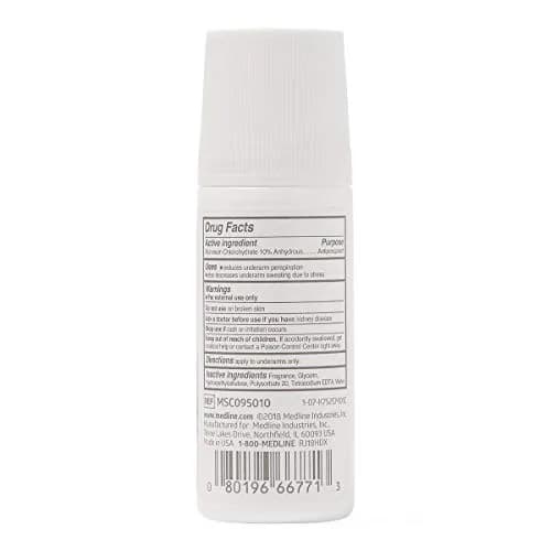 Medline MedSpa Roll-On Antiperspirant Deodorant 1.5 oz (44ml) | Fresh Scent, Alcohol-Free thumbnail 3