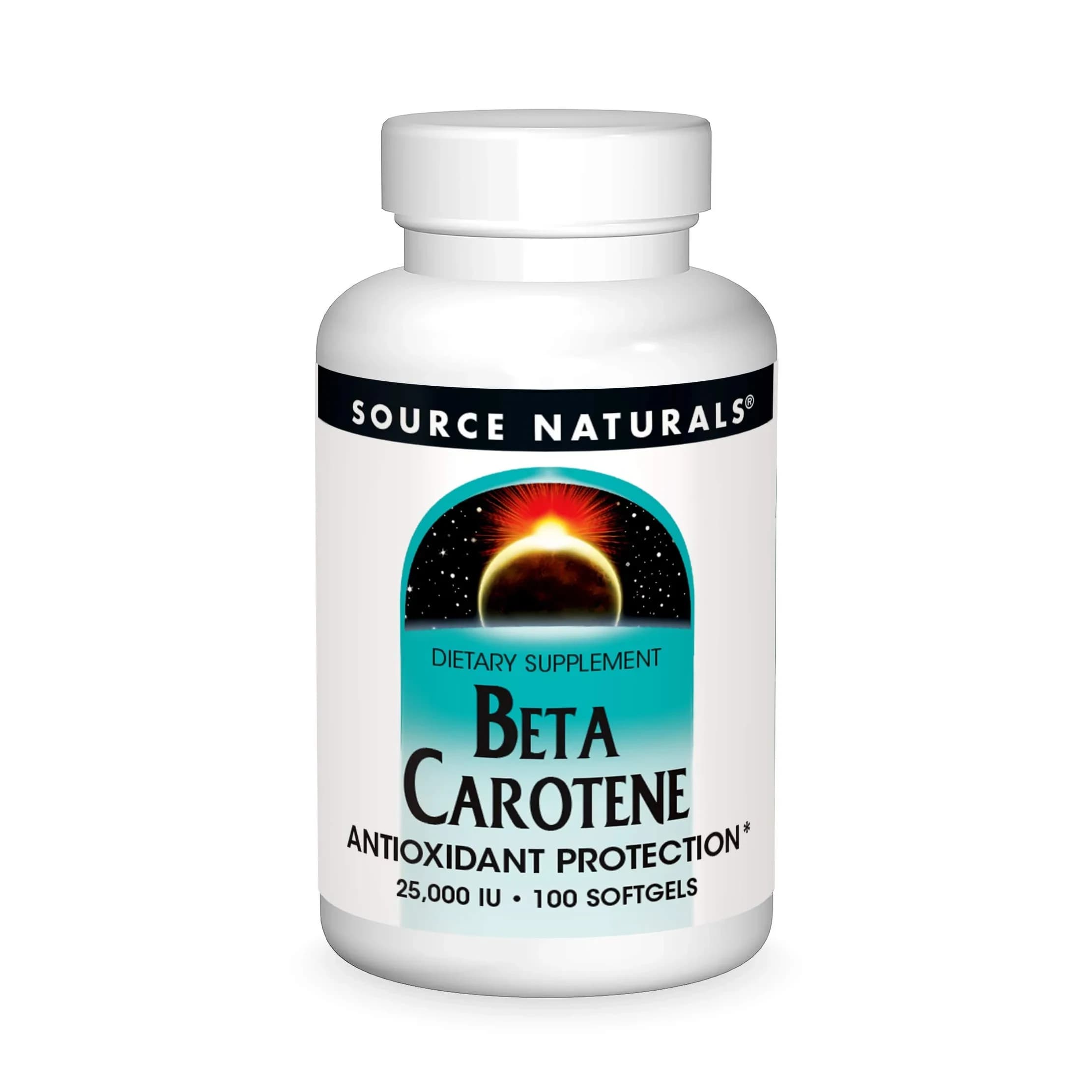 Source Naturals Beta Carotene 7500 mcg (25000 IU) 100 Softgels | Antioxidant Protection — Softgel