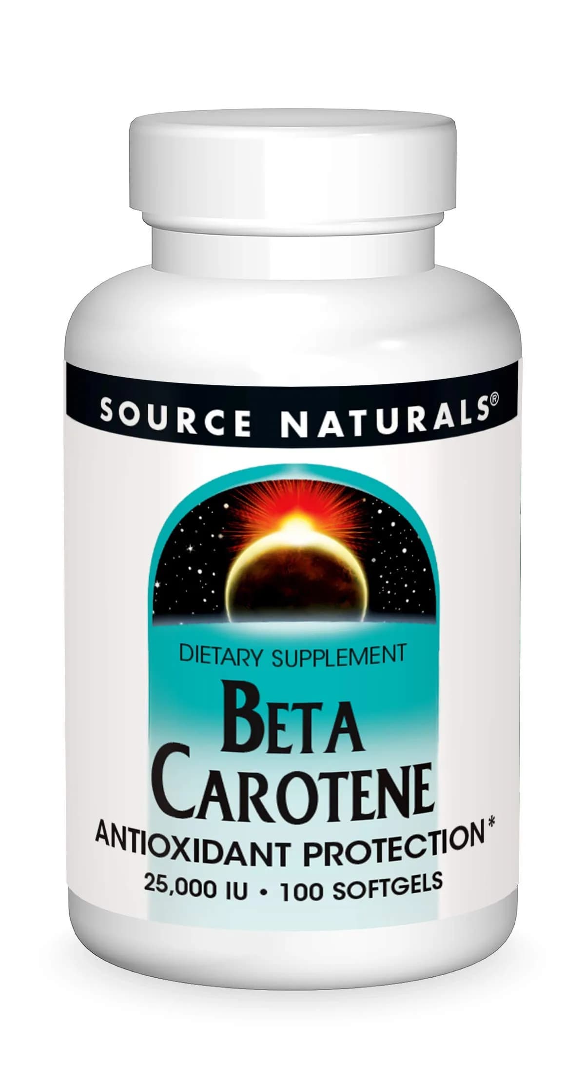 Source Naturals Beta Carotene 7500 mcg (25000 IU) 100 Softgels | Antioxidant Protection - main product image