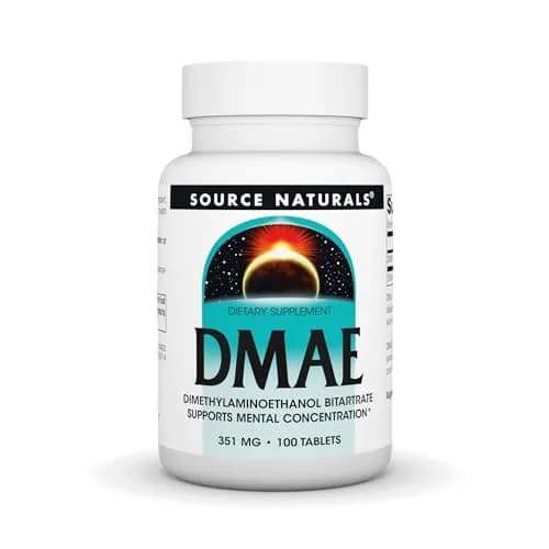 Source Naturals DMAE 351 mg 100 Tablets | Supports Mental Concentration & Brain Health thumbnail 1