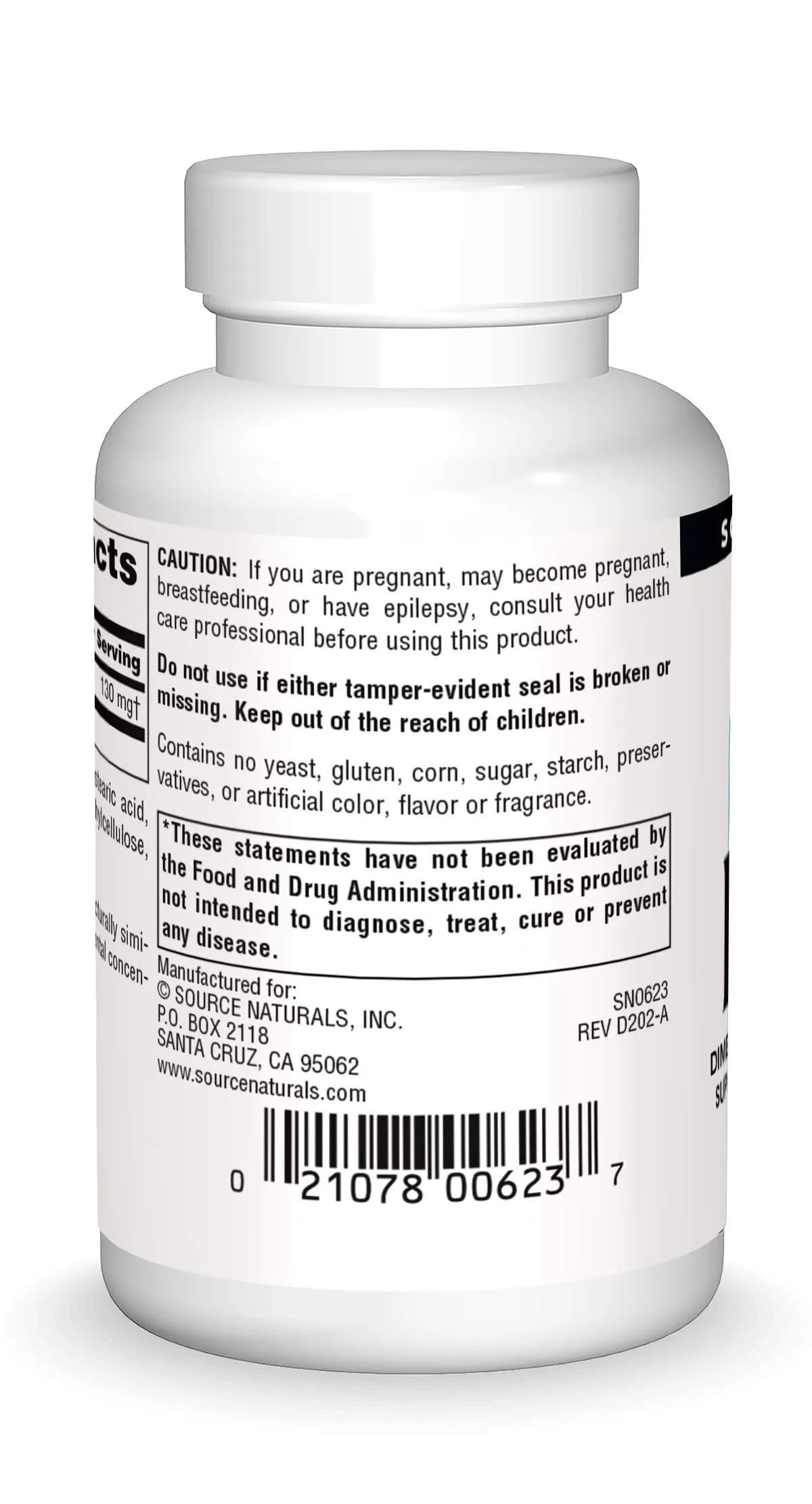 Source Naturals DMAE 351 mg 100 Tablets | Supports Mental Concentration & Brain Health - view 3