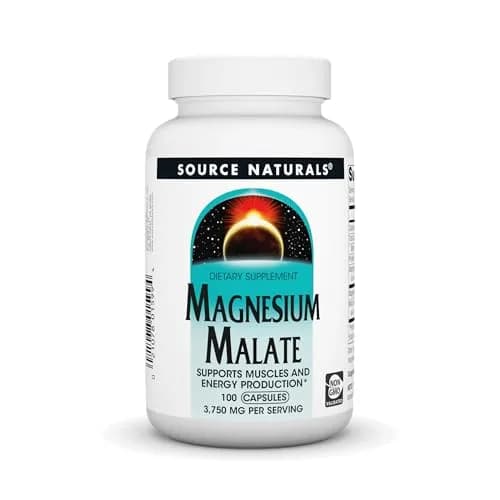 Source Naturals Magnesium Malate Capsules 3750 mg (100 Count) | Supports Muscle & Energy Production thumbnail 1