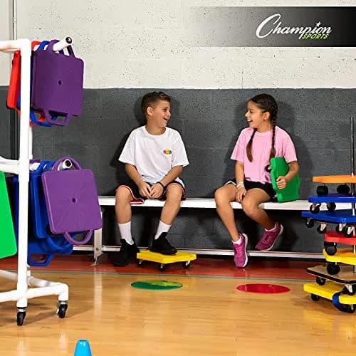 Champion Sports 12" Wood Scooter – Wooden Base with Full Bumper & Swivel Casters for Active Play & PE Class thumbnail 8