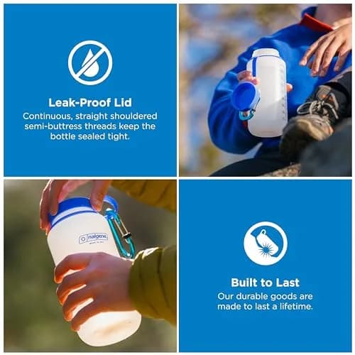Nalgene Wide Mouth 32 oz (946 ml) BPA-Free HDPE Water Bottle | Leak-Proof & Durable for Everyday Adventures thumbnail 2