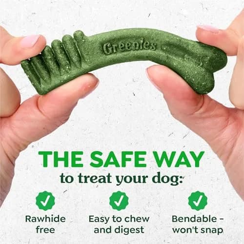 Greenies Teenie Original Natural Dental Dog Treats, Chicken, 65 Count (18 oz / 510 g) | Veterinarian-Recommended Dental Care for Dogs 5-15 lbs thumbnail 5