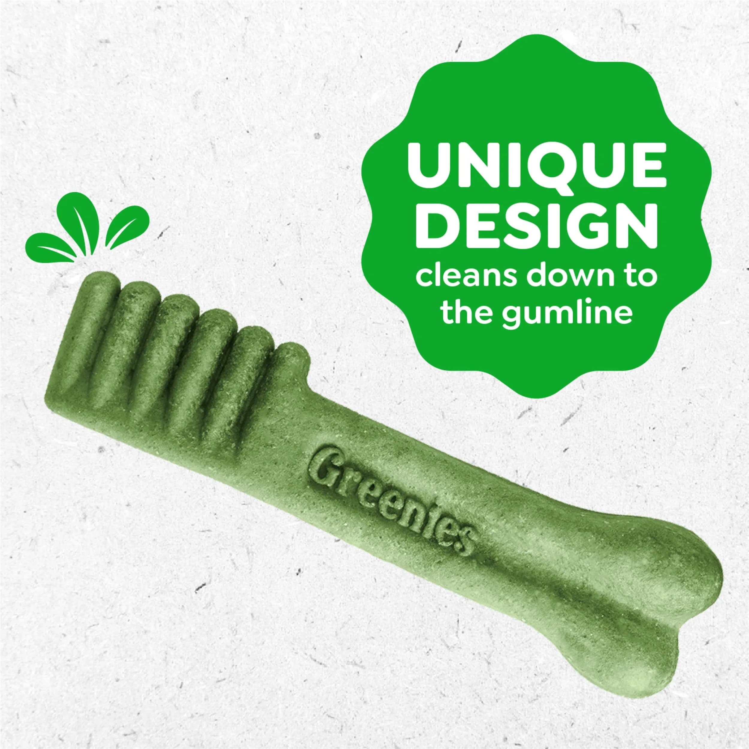 Greenies Teenie Original Natural Dental Dog Treats, Chicken, 65 Count (18 oz / 510 g) | Veterinarian-Recommended Dental Care for Dogs 5-15 lbs - view 6