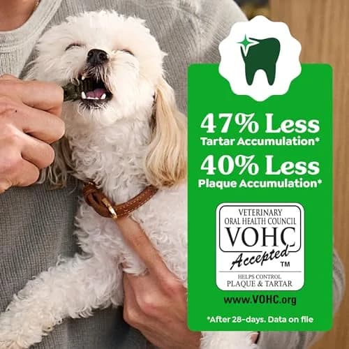 Greenies Teenie Original Natural Dental Dog Treats, Chicken, 65 Count (18 oz / 510 g) | Veterinarian-Recommended Dental Care for Dogs 5-15 lbs thumbnail 2