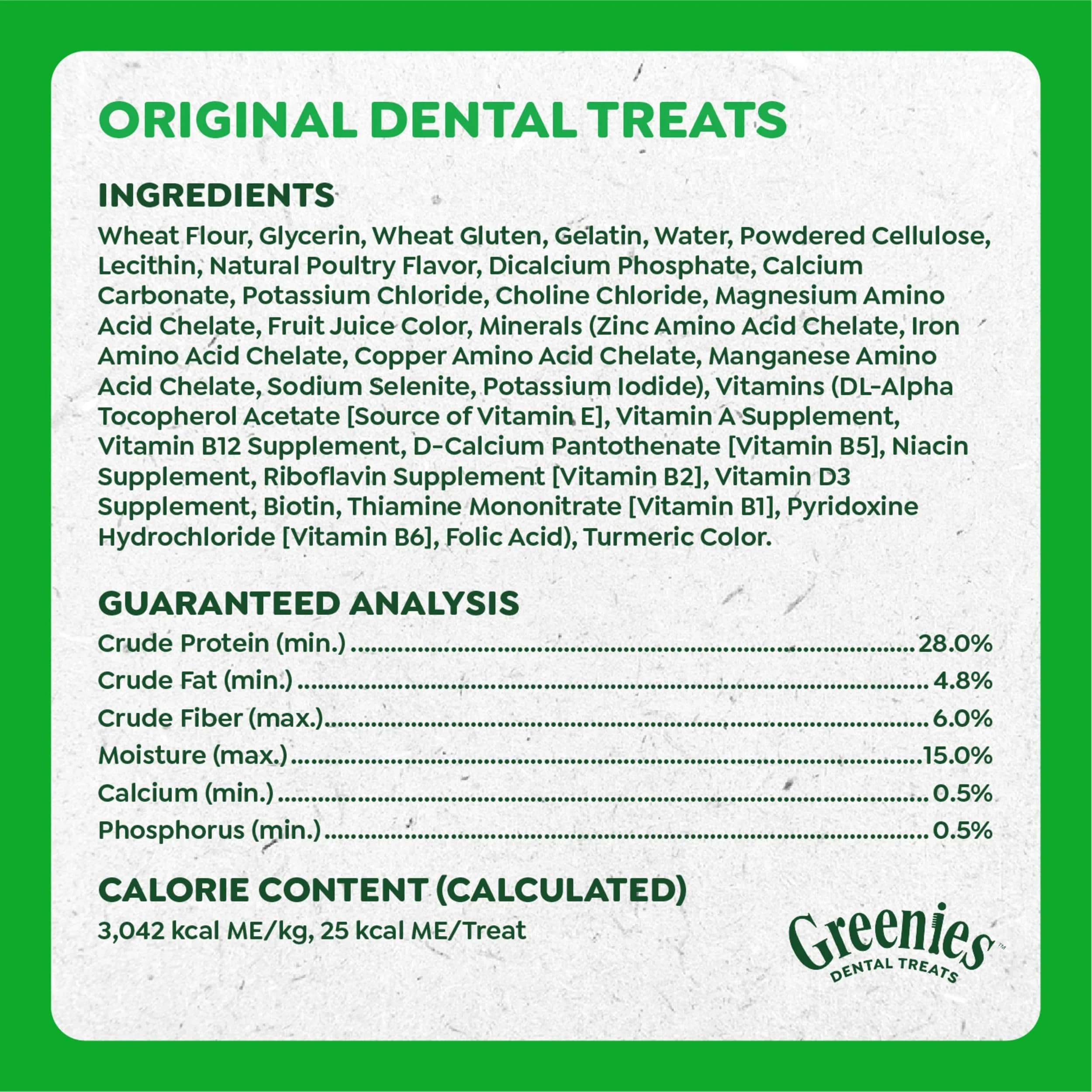 Greenies Teenie Original Natural Dental Dog Treats, Chicken, 65 Count (18 oz / 510 g) | Veterinarian-Recommended Dental Care for Dogs 5-15 lbs - view 3
