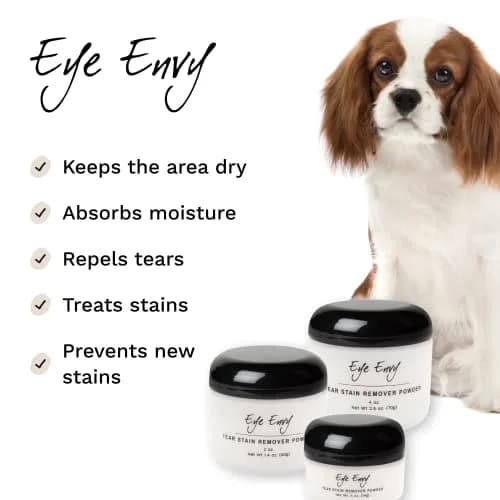 Eye Envy Tear Stain Remover Powder for Dogs and Cats 40g (1.4 oz) | Natural, Safe Formula for Stain-Free Eyes thumbnail 2