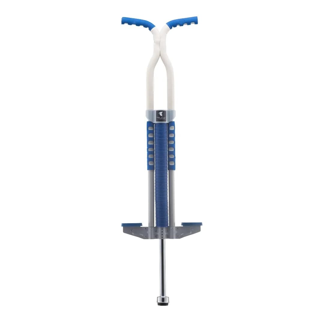 Flybar Master Pogo Stick 42 inches (106.7 cm) | ASTM-Tested for Kids Ages 9+, 80-160 lbs — Silver/Blue