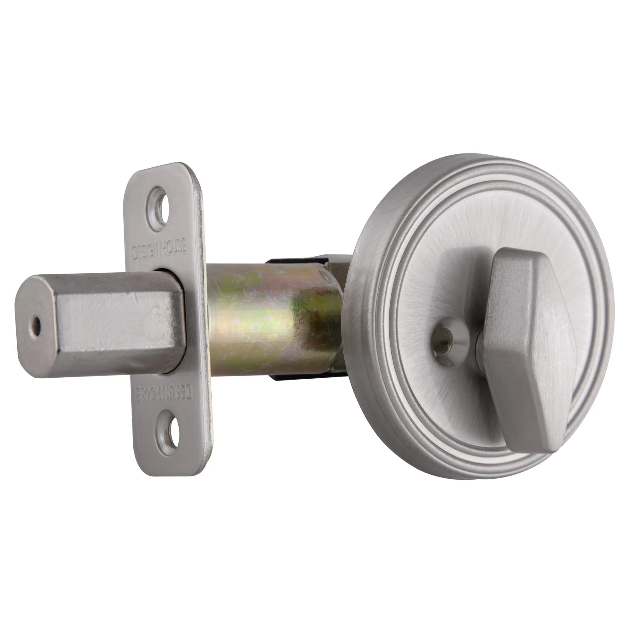 Design House Single Cylinder Deadbolt Satin Nickel | Modern & Secure (70-120 chars) - main product image
