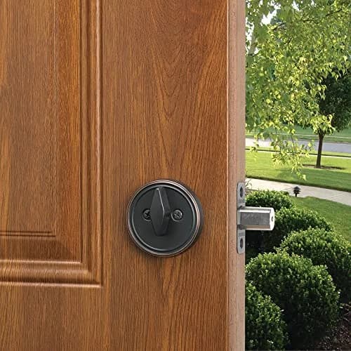 Design House Pro Series Single Cylinder Deadbolt Oil Rubbed Bronze | ANSI Grade-3 Certified Home Security thumbnail 4