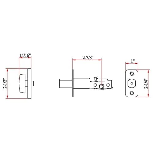 Design House Pro Series Single Cylinder Deadbolt Oil Rubbed Bronze | ANSI Grade-3 Certified Home Security thumbnail 2