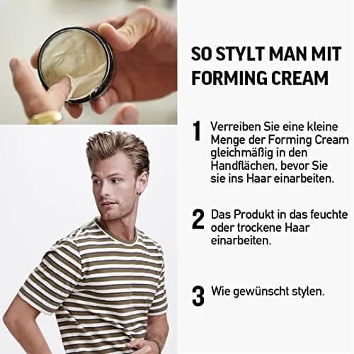 American Crew Forming Cream Hair Styling Product 85ml (3 Oz) | Medium Hold, Natural Shine thumbnail 4