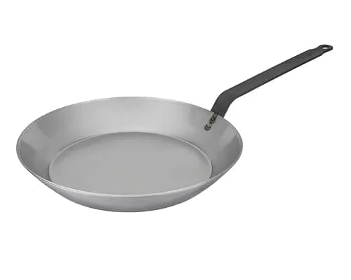 Matfer Bourgeat Black Carbon Steel Frying Pan 9 3/8" | High-Heat, Versatile, Made in France thumbnail 1