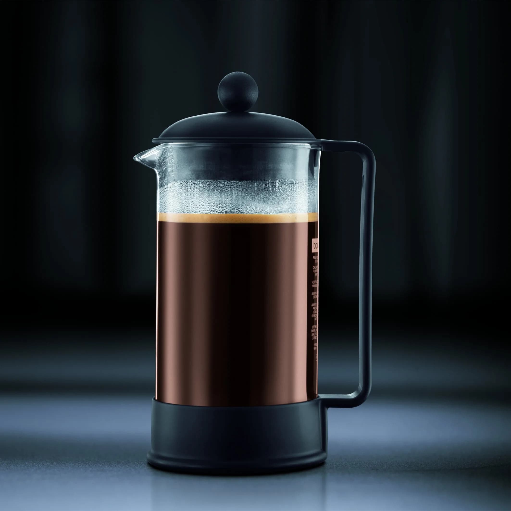 Bodum Brazil French Press Coffee Maker 1L (34oz) | Borosilicate Glass & BPA-Free Plastic - view 6