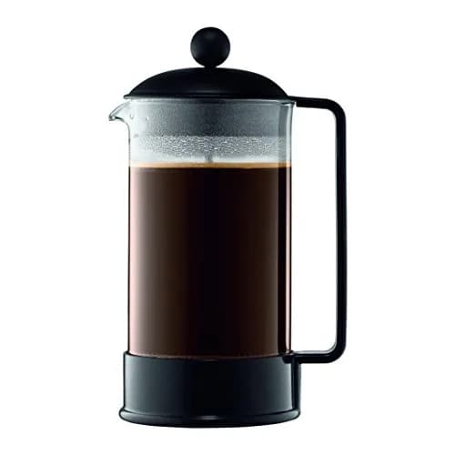 Bodum Brazil French Press Coffee Maker 1L (34oz) | Borosilicate Glass & BPA-Free Plastic thumbnail 1