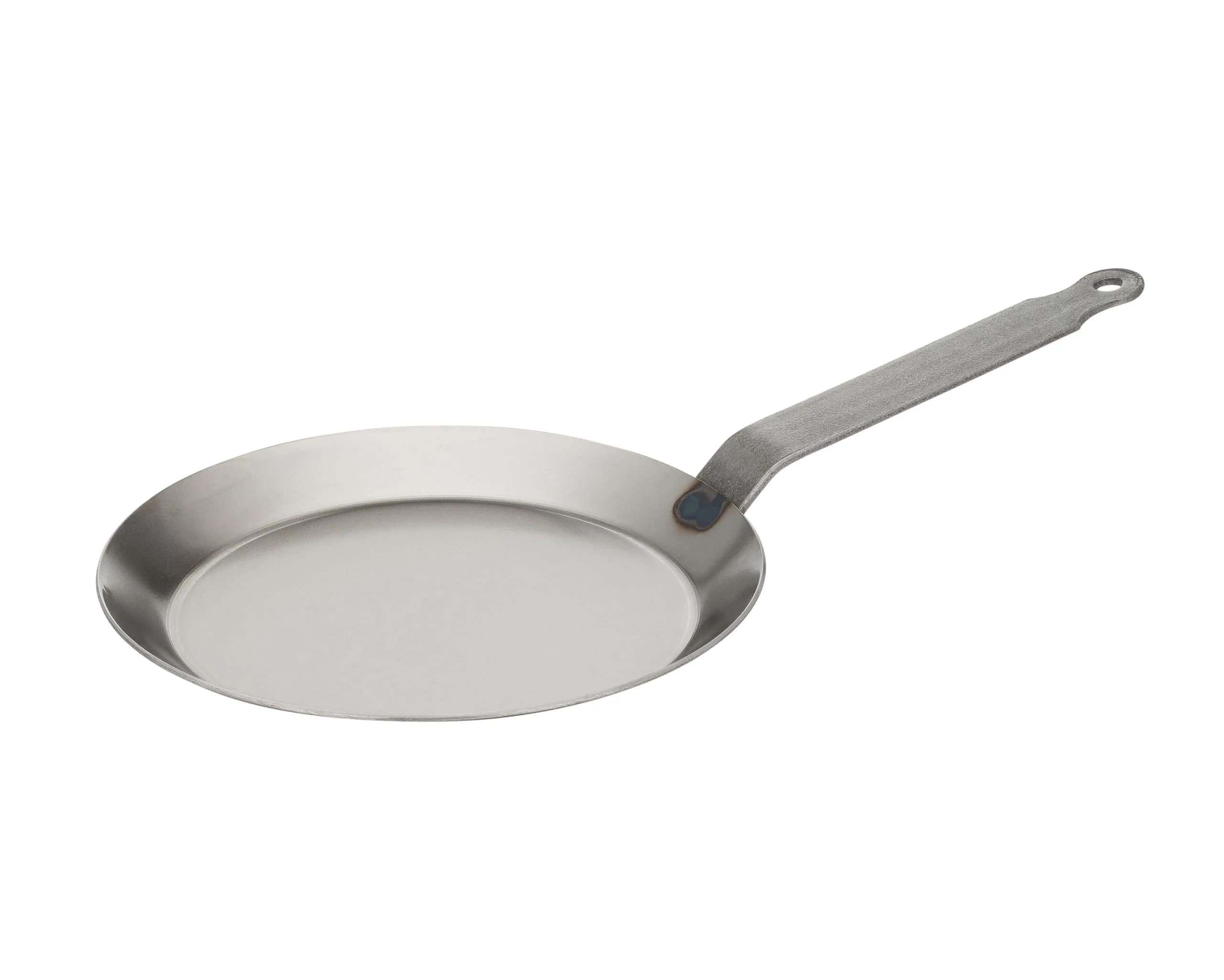 Matfer Bourgeat Black Carbon Steel Crêpe Pan 19.6cm (7 5/8") | Induction Compatible Heavy Duty Fry Pan