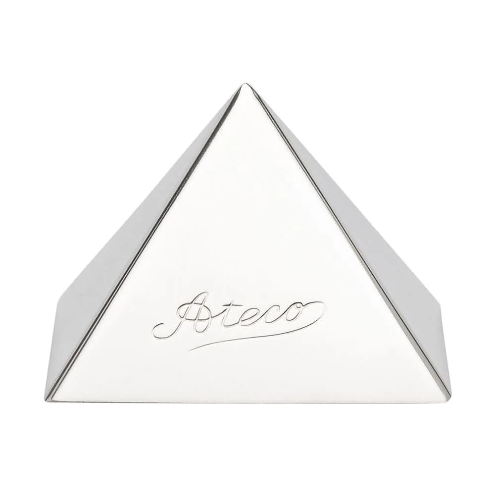 Ateco Stainless Steel Small Pyramid Mold 2.25x1.5-Inches | Professional Baking Tool