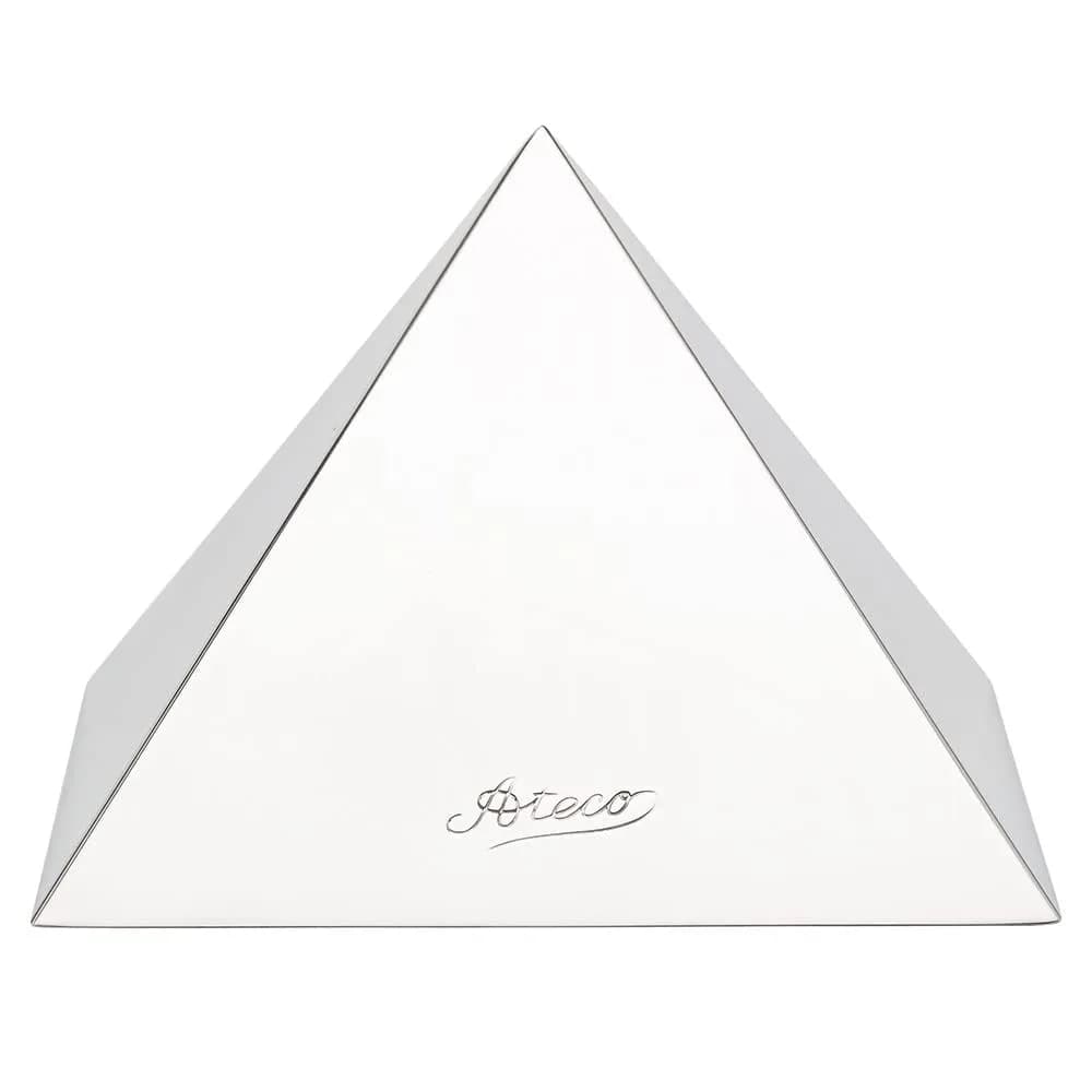 Ateco Stainless Steel Large Pyramid Mold 4.75 x 3.25-Inches | Professional Food Prep Tool