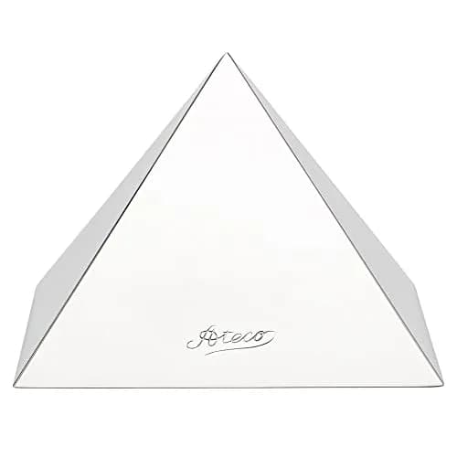 Ateco Stainless Steel Large Pyramid Mold 4.75 x 3.25-Inches | Professional Food Prep Tool thumbnail 1