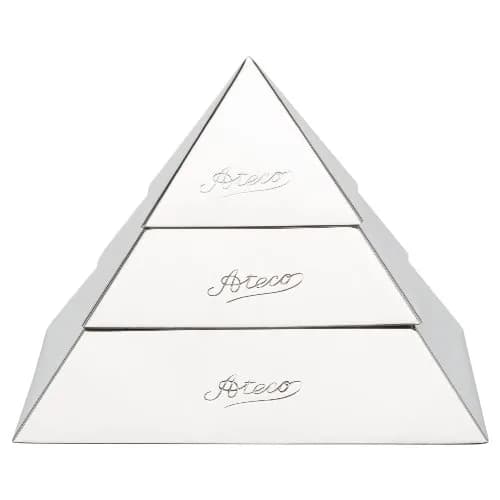 Ateco Stainless Steel Large Pyramid Mold 4.75 x 3.25-Inches | Professional Food Prep Tool thumbnail 2