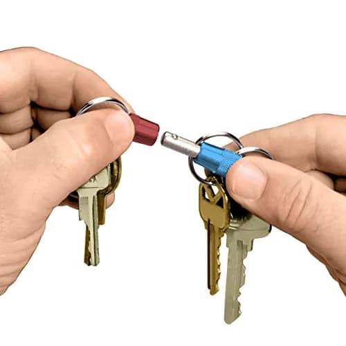 Lucky Line 3-Way Pull Apart Keychain 1 Pack | Sturdy Steel & Anodized Ends thumbnail 2