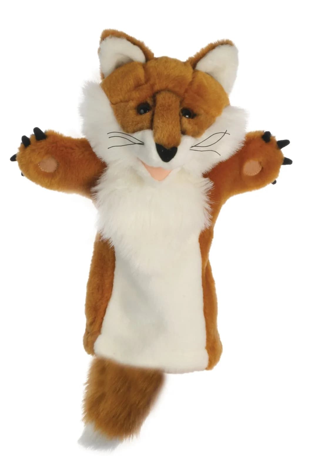 The Puppet Company Long-Sleeves Fox Hand Puppet | Large, Child & Adult Friendly, Assorted Colours — Assorted Colours