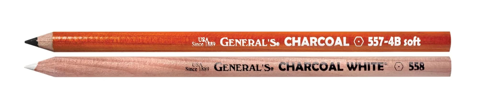 GENERAL'S Charcoal Drawing Set, White/Black, 5-Piece Kit | Conforms to ASTM D4236 - view 3