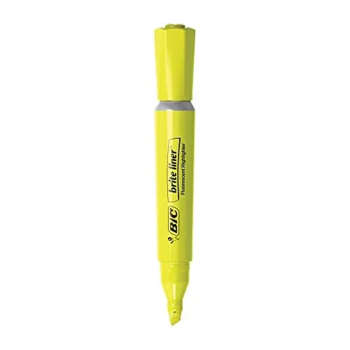 BIC Brite Liner Grip XL Highlighters, Chisel Tip, 4-Count Pack, Assorted Colors | ACMI-Approved thumbnail 2