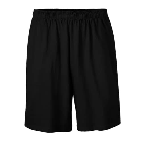 Soffe Men's Classic Cotton Pocket Short Black Large | 8" Inseam, Moisture-Wicking, Durable thumbnail 1
