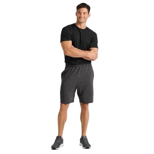 Soffe Men's Classic Cotton Pocket Short Black Large | 8" Inseam, Moisture-Wicking, Durable thumbnail 2