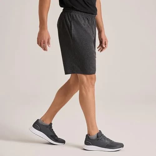 Soffe Men's Classic Cotton Pocket Short Black Large | 8" Inseam, Moisture-Wicking, Durable thumbnail 3