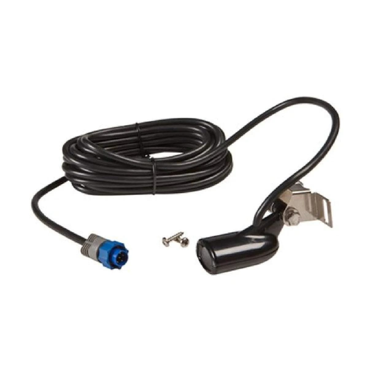 Lowrance HST-WSBL Transom-Mount Skimmer Transducer 83/200 kHz | Built-in Temp Sensor, 7-Pin, Black — Black