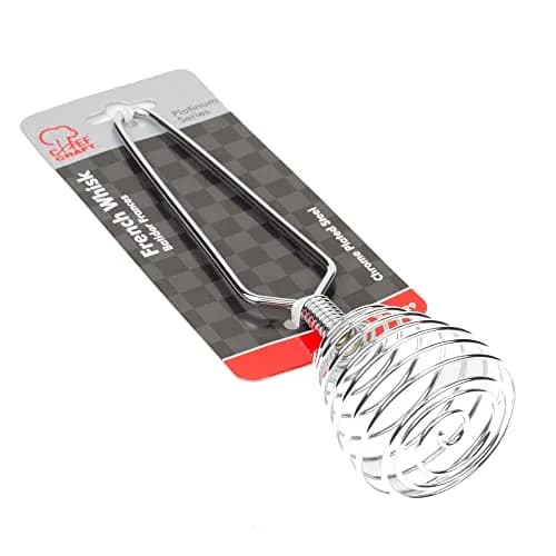 Chef Craft Select French Egg Whisk, 7.25 inches in Length, Stainless Steel | Flat Bottomed, Dishwasher Safe thumbnail 2
