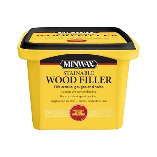 Minwax Stainable Wood Filler 454 g (16 oz) | Repairs Cracks, Gouges, Holes for Indoor/Outdoor Wood - main product image