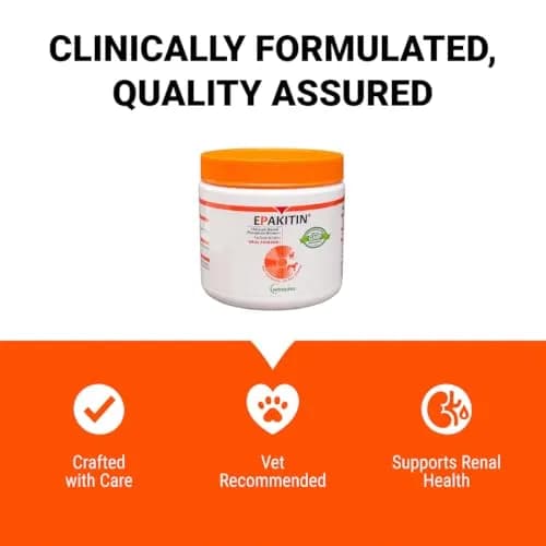 Vetoquinol Epakitin Phosphate Binder for Cats and Dogs | Supports Kidney Health, 300 g thumbnail 6
