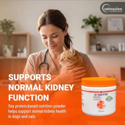 Vetoquinol Epakitin Phosphate Binder for Cats and Dogs | Supports Kidney Health, 300 g thumbnail 3