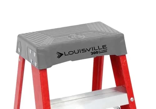 Louisville Ladder 2 ft Fiberglass Step Stool, FS1502, Type IA, 300 lbs | Industrial Grade Non-Conductive Ladder thumbnail 3