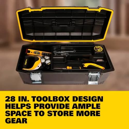 STANLEY 28 in. Structural Foam Portable Toolbox, Heavy Duty with Water-Resistant Seal thumbnail 2