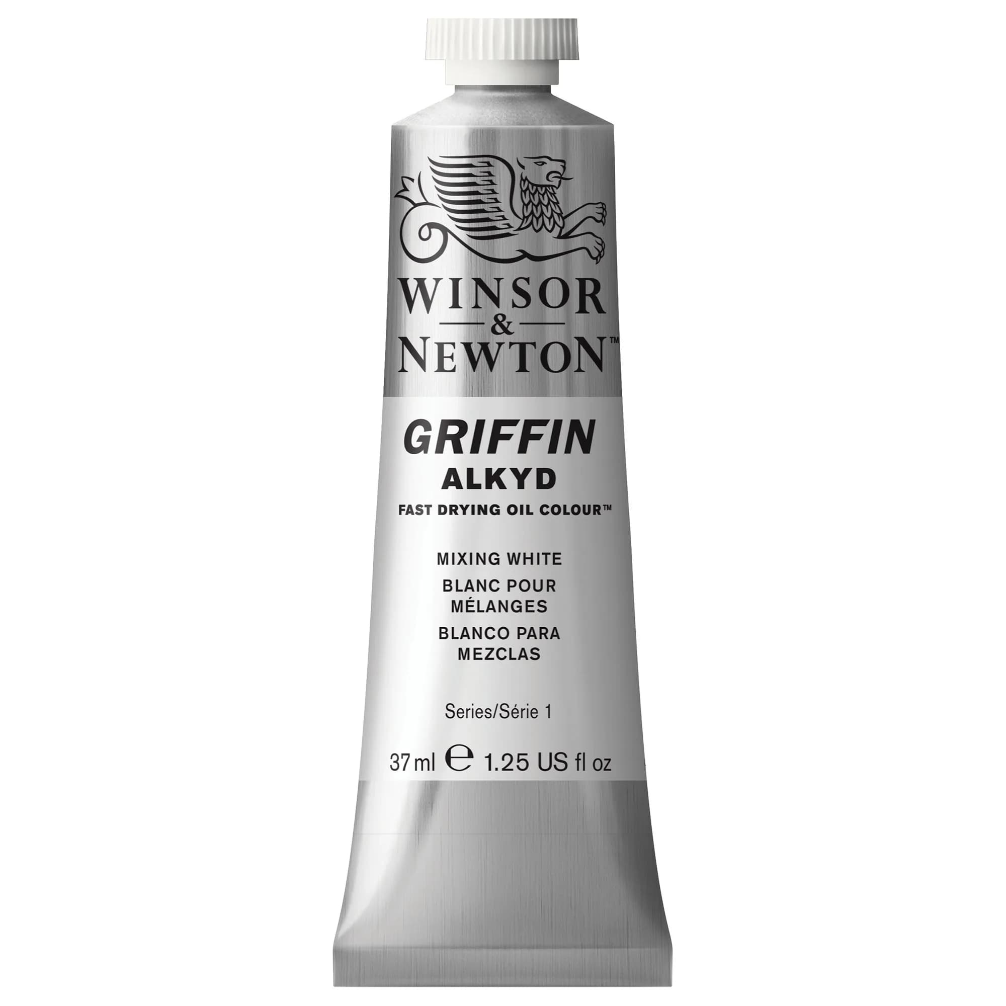 Winsor & Newton Griffin Alkyd Fast Drying Oil Paint, Mixing White | Quick-Dry Oil Color for Artists — Mixing White