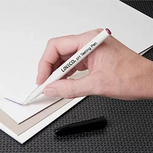 Lineco pH Testing Pen for Paper & Paperboard | Acid & Alkaline pH Indicator for Conservation thumbnail 2