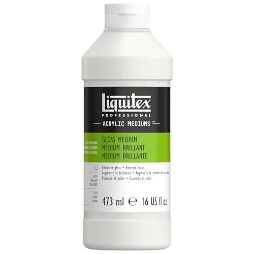 Liquitex Professional Fluid Medium 8oz | Gloss Finish for Artists & Students — Gloss Medium / 16 Fl Oz