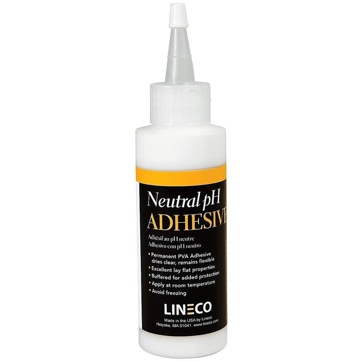 Lineco Neutral pH Adhesive 118ml (4 Fl Oz) | Acid-Free Bookbinding Glue for Crafts - main product image