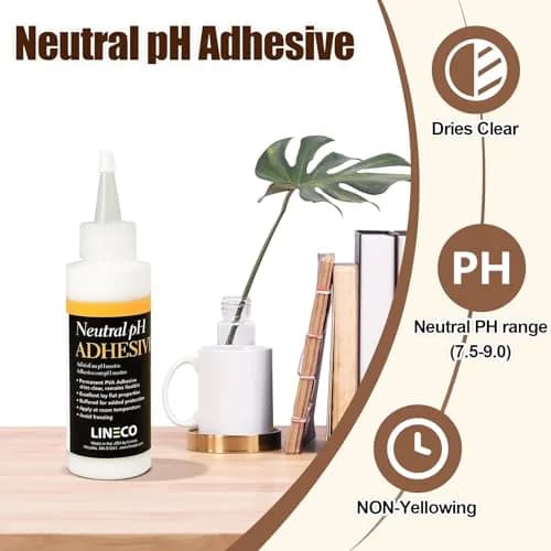 Lineco Neutral pH Adhesive 118ml (4 Fl Oz) | Acid-Free Bookbinding Glue for Crafts thumbnail 2